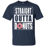 STRAIGHT OUTTA DONUTS T SHIRT_Black