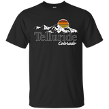 Skiing Telluride Colorado Mountain Lover T-shirt_Black