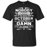 You Were Born In October T-Shirt_Black