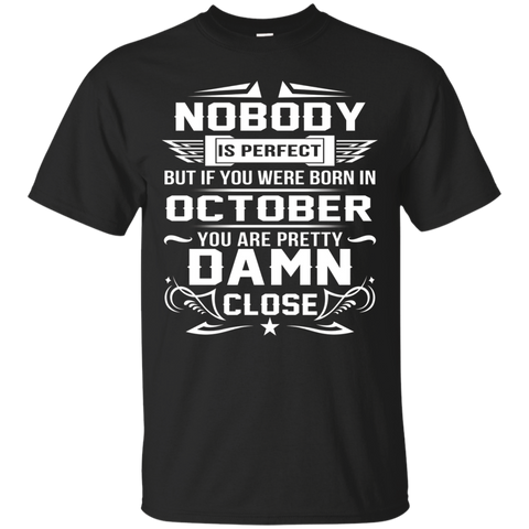 You Were Born In October T-Shirt_Black