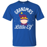 Grandma's Little Elf Christmas T-shirt_black=