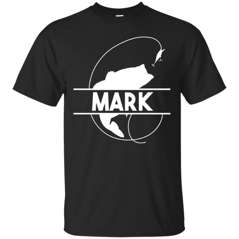 Mark Fishing Name Pocket T-shirt First Name Monogram_black=