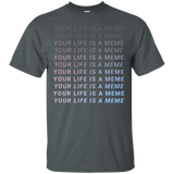 Your Life Is A Meme Aesthetic Vaporwave T-shirt Internet Tee_Black