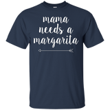 Women's Mama needs a margarita Mothers Day Mom T-Shirt_Black