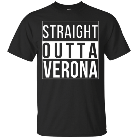 Straight Outta Verona Romeo and Juliet Shakespeare T-Shirt_Black