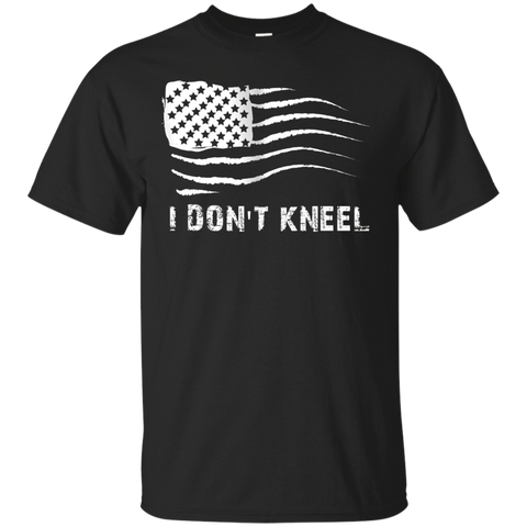 I Don't Kneel Flag T-shirt_black