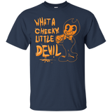 What a cheeky little devil tshirt_Black