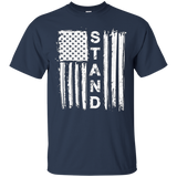 I Stand American Flag Shirt Stand For The Flag T-shirt_black