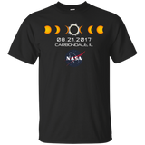 NASA Total Solar Eclipse T-Shirt - Carbondale Illinois IL_Black