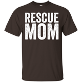 Rescue Mom - Cat Lover - Dog Lover - Adoption T-Shirt_Black
