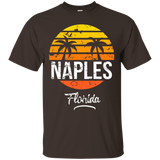 Naples Florida Vintage T Shirt Retro Beach Style_Black