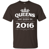 Queens Are Born In 2016 1 Year Old 1st Birthday Gift Ideas_black=