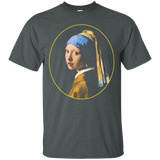 Girl With A Pearl Earring By Johannes Vermeer_black