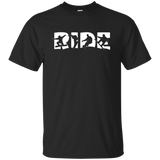 RIDE Snowboard T Shirt, Silhouette Snowboarding Graphic Tee_Black