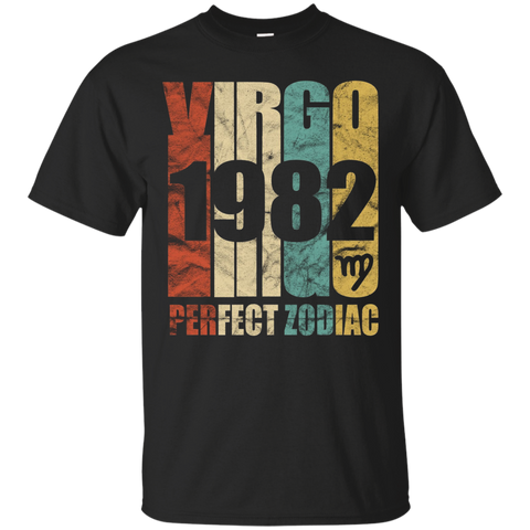 Vintage Virgo 1982 T-Shirt 35 yrs old Bday 35th Birthday Tee_Black