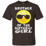 Brother Of The Birthday Girl Emoji T-shirt For Bday Party_black=