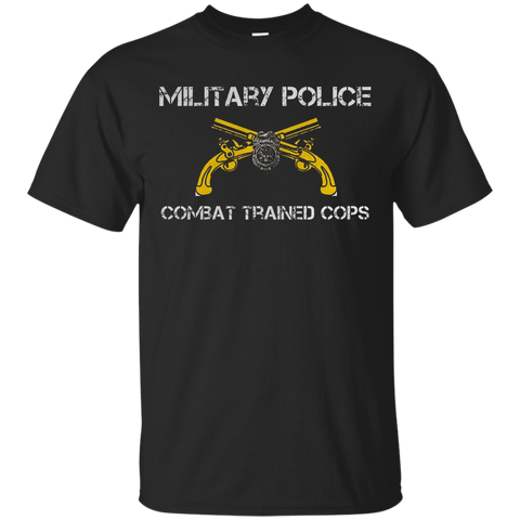 Military Police Combat Trained Cops Tshirt_Black