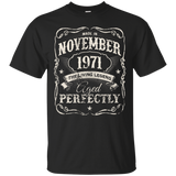 Legends Were Born In November 1971 Shirt 46th Birthday Gift