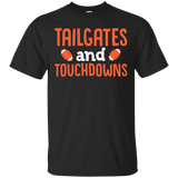 Tailgates and Touchdowns ,Fun Football T shirt_Black